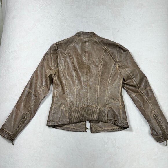 Suzy Shier Women's M Faux Leather Biker Jacket - Stylish Outerwear - Picture 14 of 14